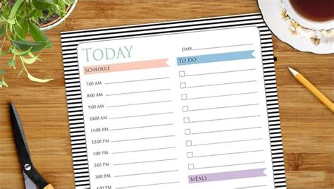 cute daily planner templates  sample  format