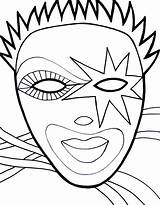 Mask Mardi Gras Maski Masks Kolorowanki Dla Stuff sketch template