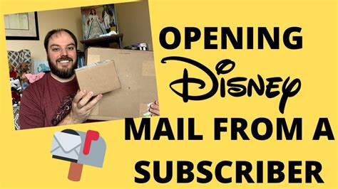 opening disney mail   subscriber youtube