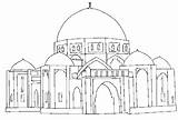 Mosque Drawing Getdrawings sketch template
