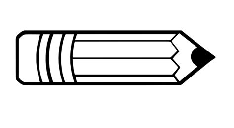 pencil outline clip art  clkercom vector clip art  royalty