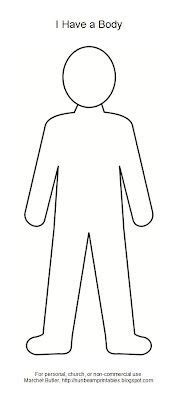 coloring page  lesson     body body outline paper dolls