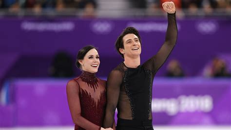 winter olympics 2018 tessa virtue and scott moir win ice