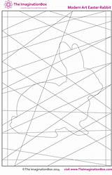 Mondrian Easter sketch template