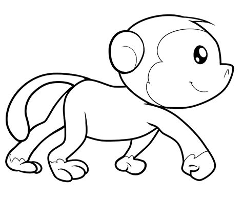 monkey coloring     monkeys kids coloring pages