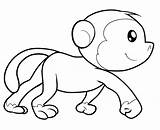 Monkeys Monkey Singe Coloriages Justcolor Jumping Singes sketch template