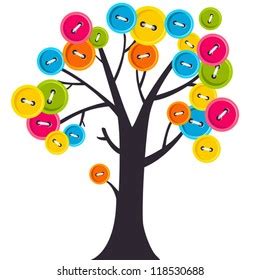 tree buttons images stock  vectors shutterstock