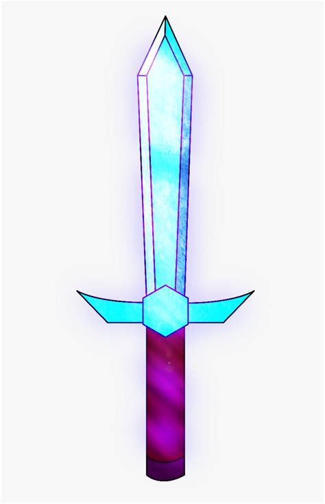enchanted minecraft diamond sword hd png  kindpng