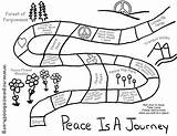 Peace Coloring Game Journey Pages Kids Printable Activity Prince Sheet Games Board Materials Bible Sheets Color International Paper Printables Template sketch template