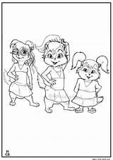 Alvin Chipmunks Coloring Pages Animation Movies Chipettes Library Clip Kb Color Popular Codes Insertion sketch template