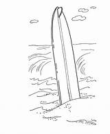 Coloring Surfboard Pages Surf Surfing Summer Board Surfboards Printable Beach Sheets Color Bluebonkers Comments Library Clipart Books Fun sketch template