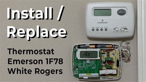 installreplace emerson  white rogers thermostats  broken coolheat switch youtube