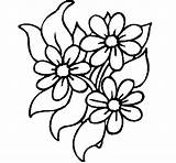 Flowers Coloring sketch template