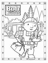 Bob Builder Coloring Printable Books Pages sketch template