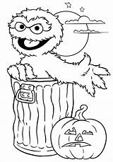 Coloring Pages Halloween Print Elmo Printable Kids sketch template