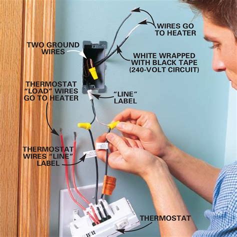 water heater thermostat wiring