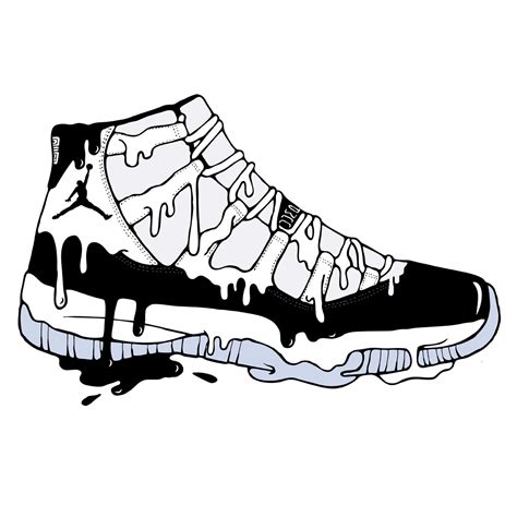 shoe drawing jordans  paintingvalleycom explore collection  shoe