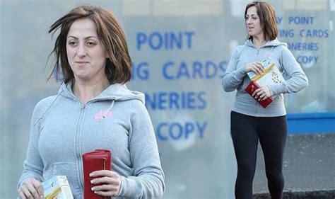 natalie cassidy shows off her trim and toned figure as she