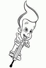 Jimmy Neutron Coloring Pages Children Kids Print sketch template