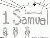 Samuel Coloring Bible Pages Book David Children Saul Hannah Eli Story Baby King Sunday God School Ministry Kids Sheets Clipart sketch template