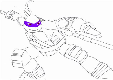 donatello ninja turtle coloring pages hicoloringpages coloring home