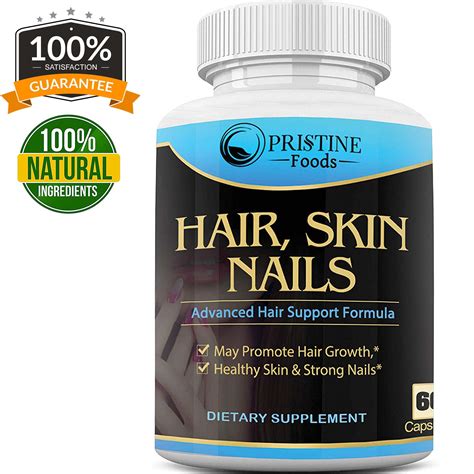 pristine foods hair skin nails vitamins biotin    hair