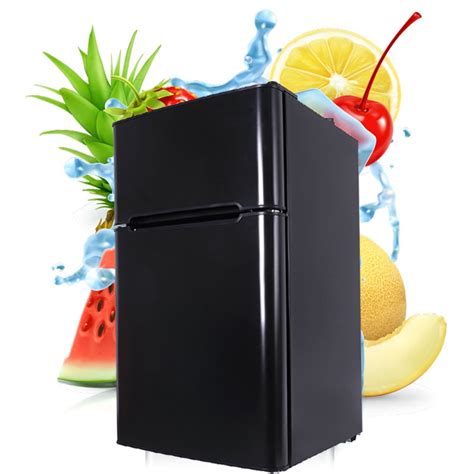 mini fridge  noise dorm refrigerator  freezer  door beverage refrigerator