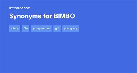 Another Word For Bimbo Synonyms And Antonyms