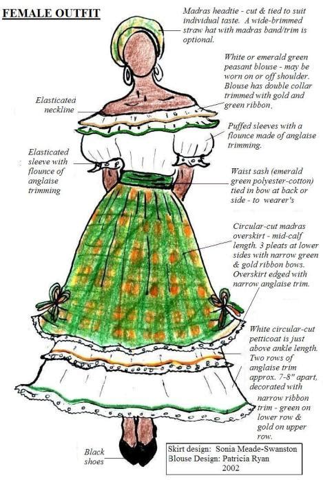 The Origin S Of Montserrat S National Dress Discover Montserrat