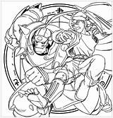 Alchemist Metal Coloring Pages Fullmetal Kids Anime Color Colouring Print Brotherhood Choose Board sketch template