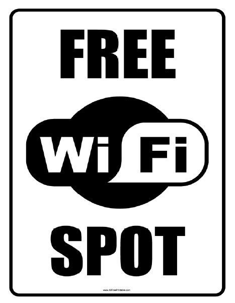 wifi sign  printable