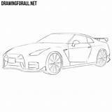 Nissan Gt Draw Drawingforall sketch template