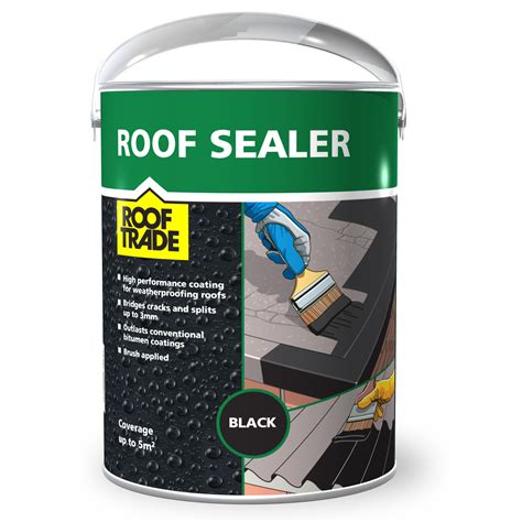 rooftrade black roof sealer  departments diy  bq