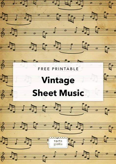 printable vintage sheet  tortagialla