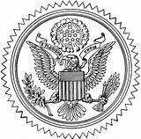 Seal Presidential Clipground sketch template