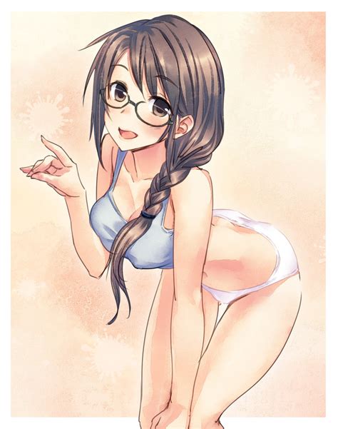 ecchi anime erotic and sexy anime girls schoolgirls with tits glasses cutie nice cute