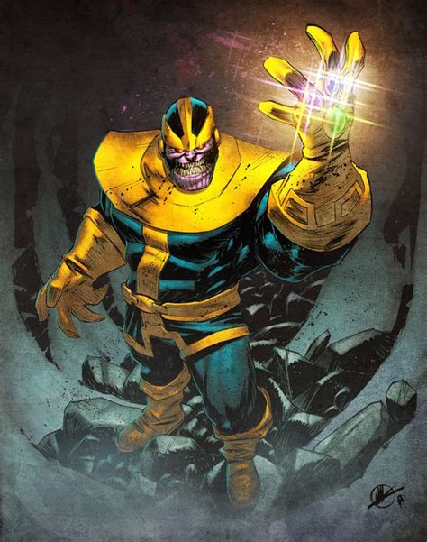 Comics Forever Thanos The Mad Titan Artwork By Matteo