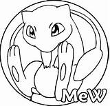 Mew Pokemon Coloring Pages Proyectos Drawing Coloriage Getdrawings sketch template