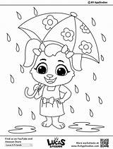 Raining Rainy sketch template