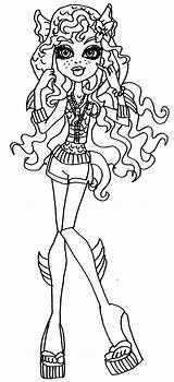 Lagoona Coloring Blue Monster High Pages Elfkena Getcolorings Deviantart Group sketch template
