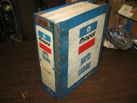 sell  mopar chrysler plymouth dodge factory parts catalog manual  spencer massachusetts