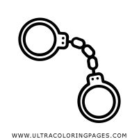 handcuffs coloring page ultra coloring pages