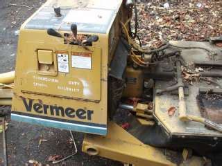 vermeer stump grinder   parts  repair