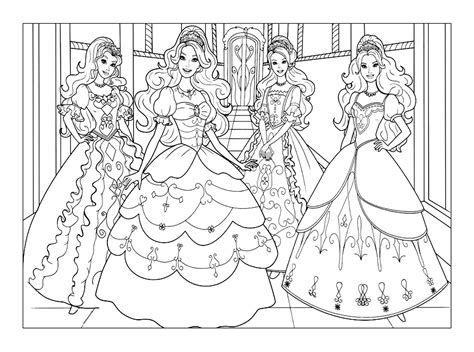 barbie return  childhood adult coloring pages page