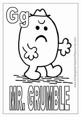 Mr Coloring Pages Grumpy Template sketch template