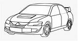 Car Mitsubishi Coloring Machovka Line Lines Cars Clipart Clipartkey sketch template