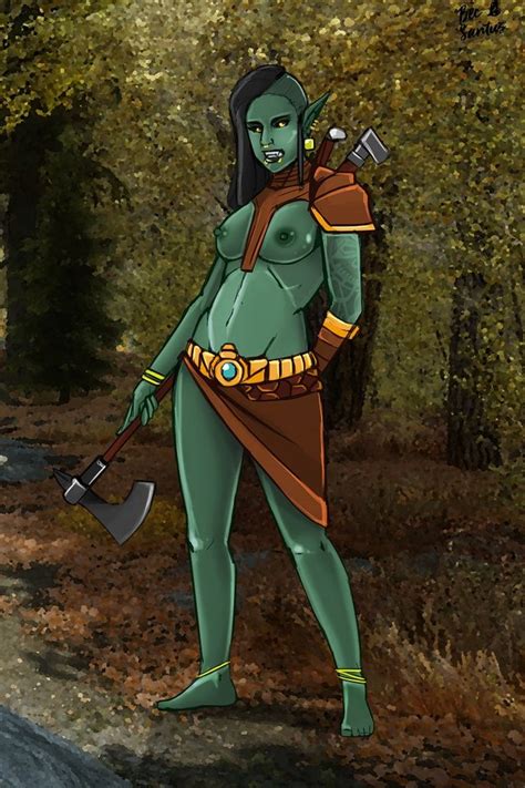 Axe Wielding Orc Babes 7 Female Orcs With Axes Luscious