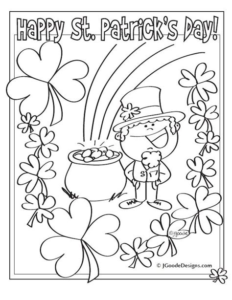 st patty day coloring pages
