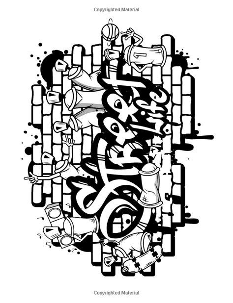 graffiti coloring pages  adults