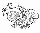 Coloring Fairly Pages Odd Parents Oddparents Wanda Cosmo Cosmos Big Kids Drawing Getcolorings Sun Printable Print Color sketch template